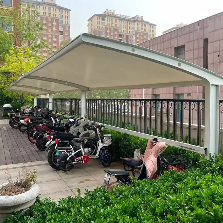 清河膜结构电动车棚