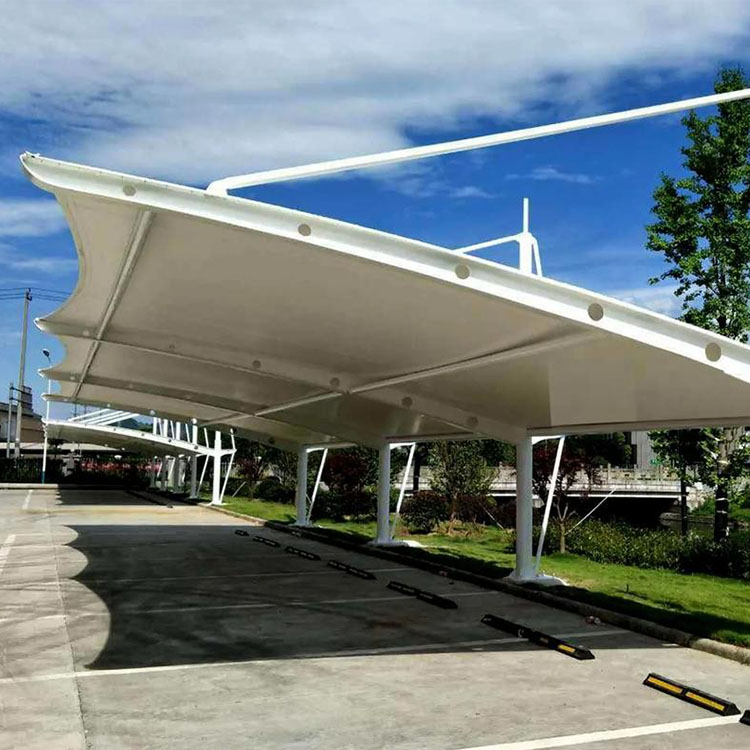 清河膜结构汽车棚