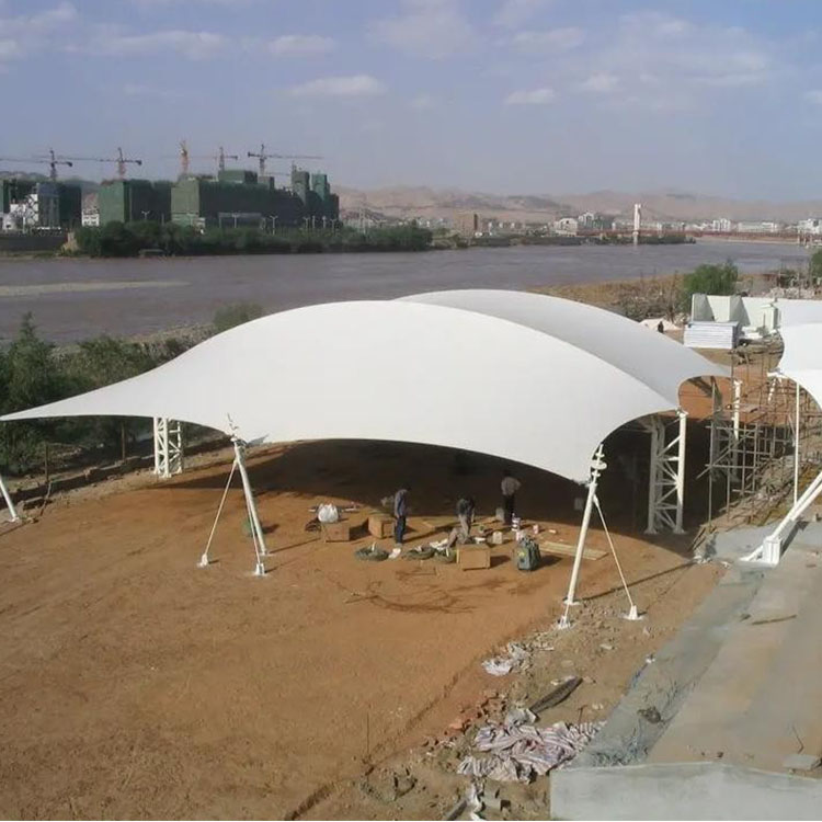 清河膜结构汽车棚